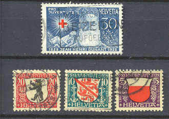 Switzerland B45-48/ used Pro Juventute SCV10.40