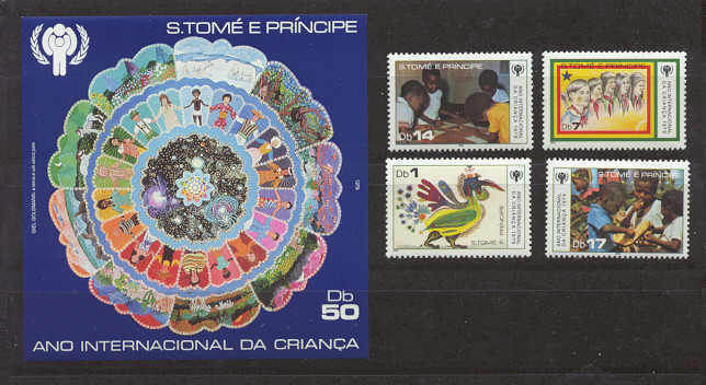 St.Thomas Prince 513-17 MNH Children year SCV40