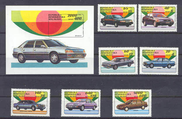Malagasy 1106-13 MNH Cars SCV10