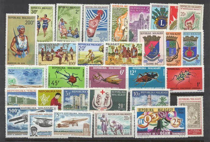 Malagasy 379-407 MNH lot SCV33.75
