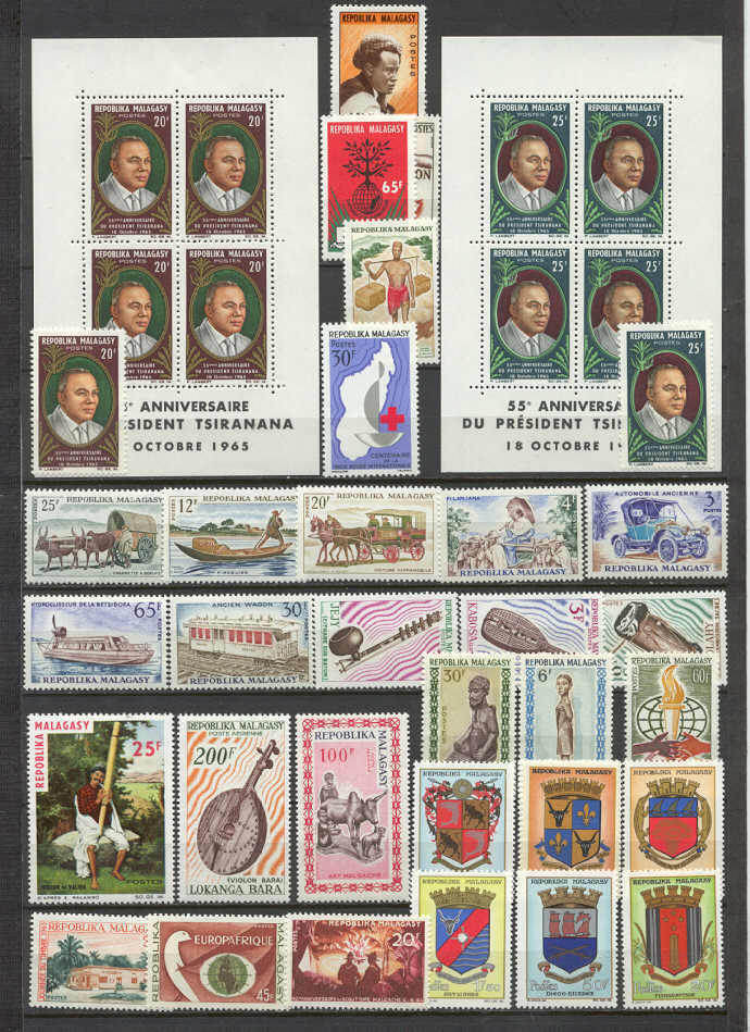 Malagasy 347-378 MNH lot SCV31.70