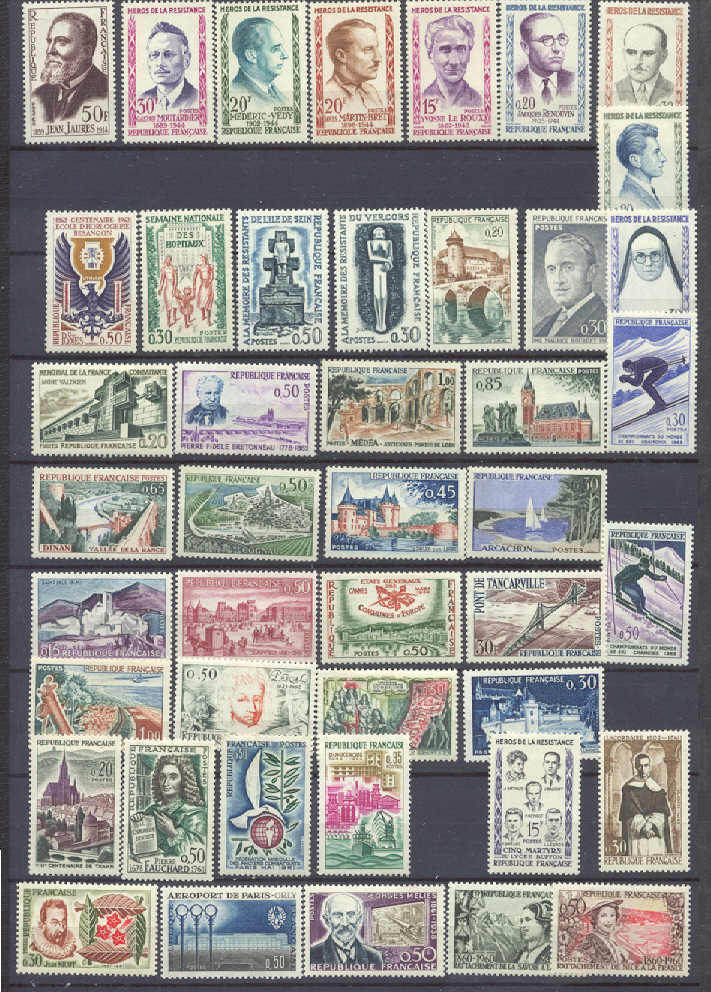 France MNH lot/1959-62/SCV24.75