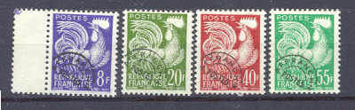 France 910-13 MNH Gallic Cock SCV22.10