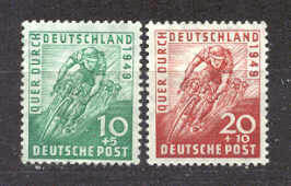 Germany(Bizone)Mi.106-07 MNH Bicycle