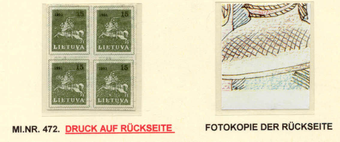 Lithuania Mi.472/ MNH bl.of 4/error