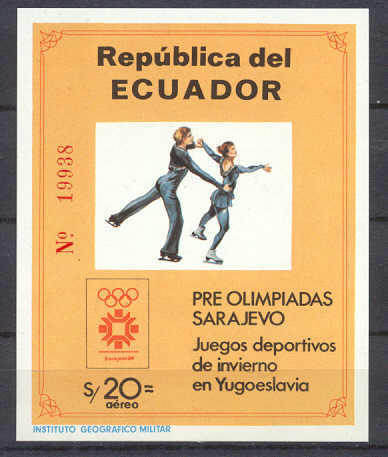 Ecuador Mi.bl.110 MNH s/s Olympic-84