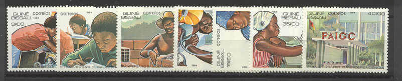Guinea Bisaau 590-96 MNH Independence SCV9.65