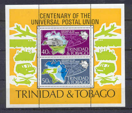Trinidad Tobago Mi.bl.12 MNH s/s UPU/Transport