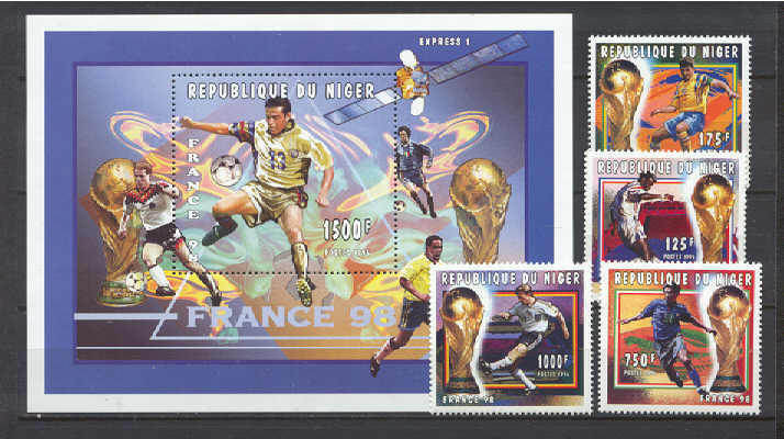 Niger 928-32 MNH Football-98 SCV15