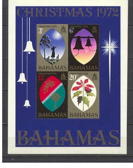 Bahamas 342a MNH s/s Christmas-72 SCV2