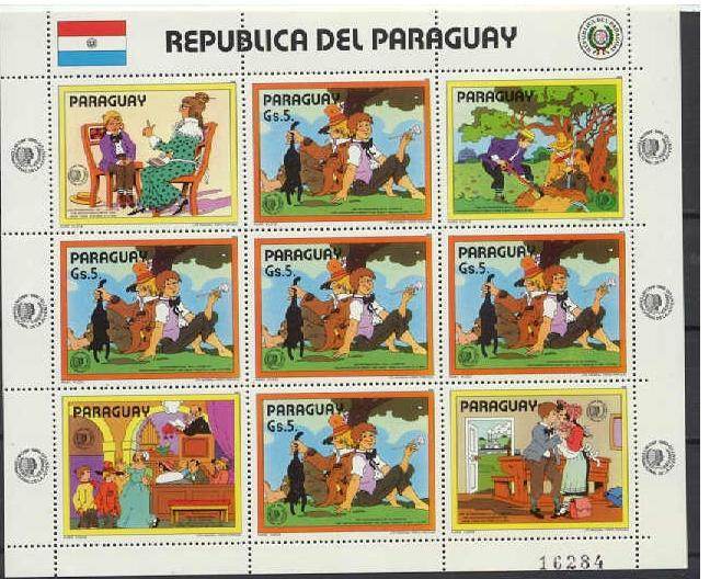 Paraguay Mi.3893 MNH m/s Tom Sawyer