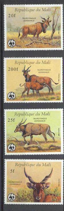 Mali 542-45 MNH WWF SCV36.25