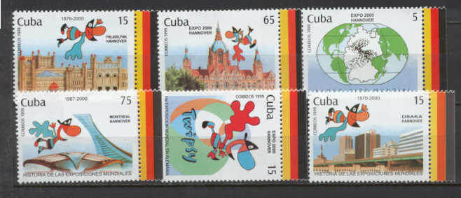 Cuba 4035-40 MNH Expo-2000