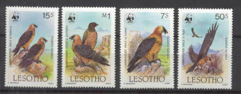 Lesotho Mi.556-59 MNH WWF-86/Birds