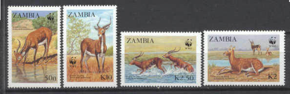 Zambia Mi.438-41 MNH WWF-87