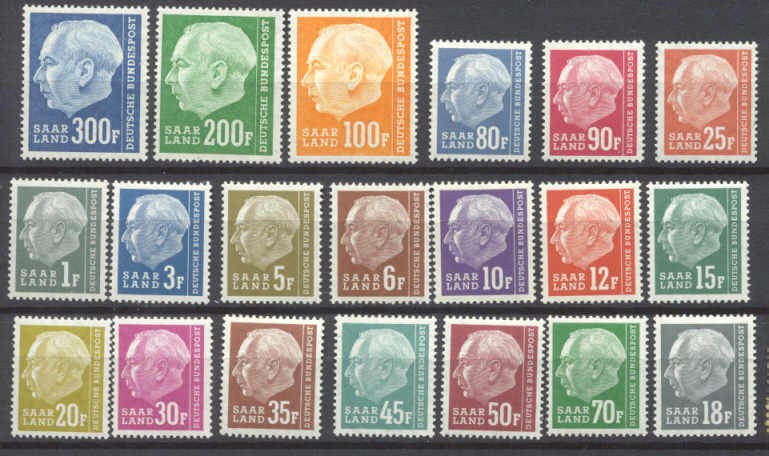 Saar 289-308 MNH SCV41.40