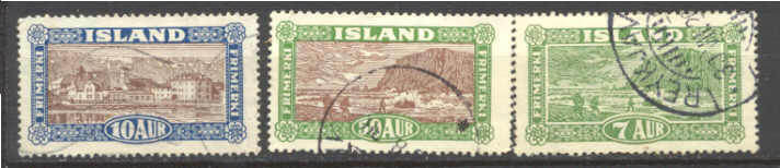 Iceland 144-45/148 used SCV9.90
