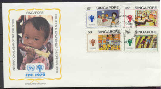Singapore 329-32/ FDC Children year