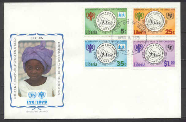 Liberia 832-35/ FDC Children year