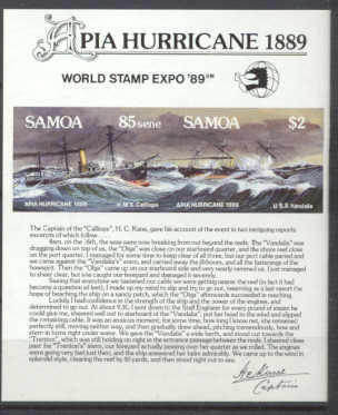 Samoa 755e MNH s/s Ships SCV6.75
