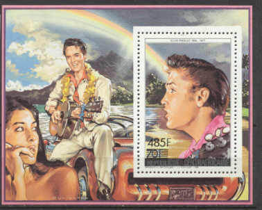 Central Africa 851 MNH s/s Music(Presley)