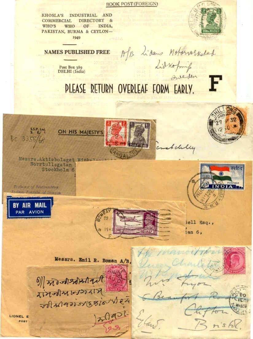 India 7 covers/cards 1910-50 (4)