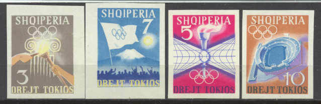 Albania Mi.828-31 MNH imperf.Olympic-64