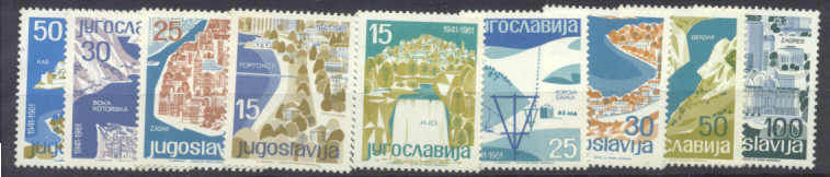 Yugoslavia Mi.994-1002 MNH Tourism