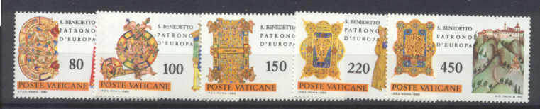 Vatican 668-72 MNH SCV1.55