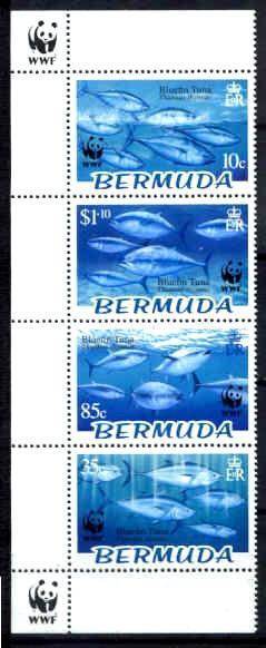 Bermuda 884-87 MNH WWF-04/Fishes SCV6