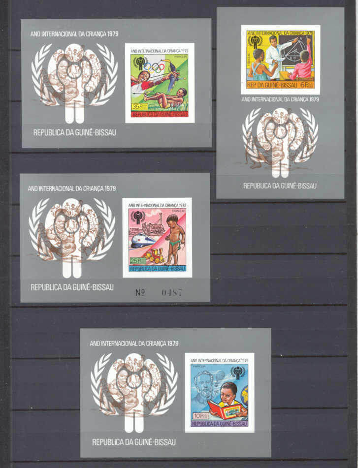 Guinea Bissau 412-12C/ 4 MNH imperf.s/s Children year