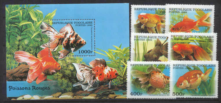 Togo 1894-1900 MNH Fishes SCV7.75