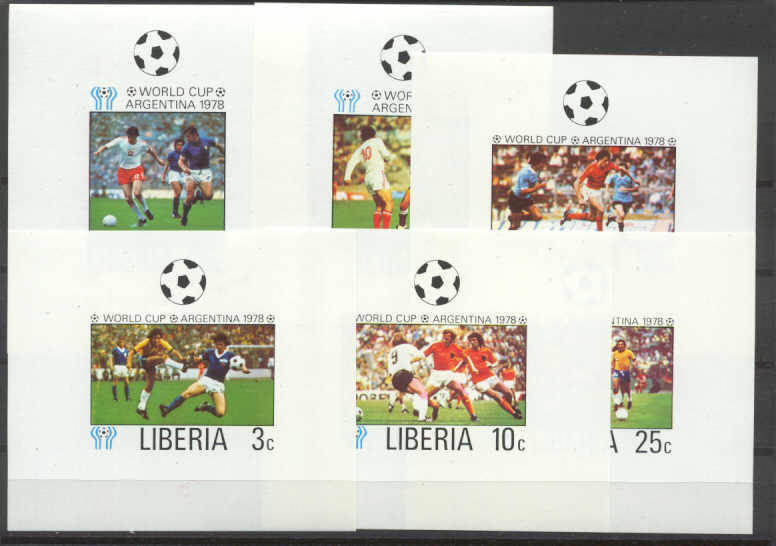 Liberia 807-12 MNH s/s Football-78
