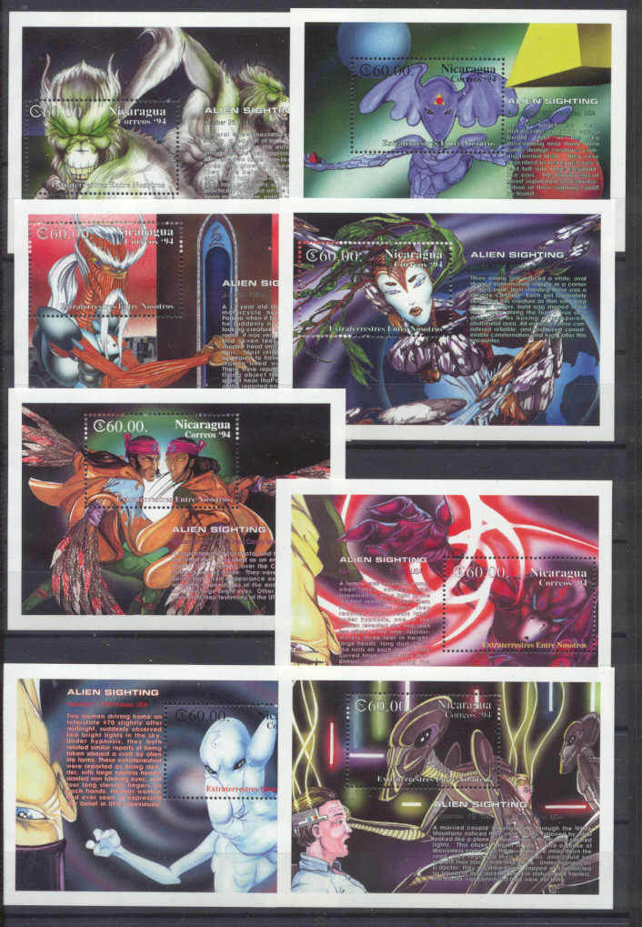 Nicaragua 2020-27 MNH s/s Alien sight SCV170