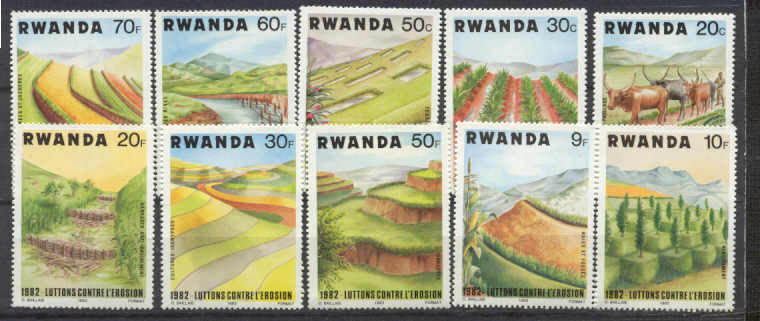 Rwanda 1140-49 MNH Agriculture SCV8.45