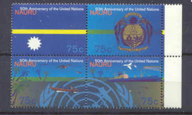 Nauru 415a MNH U.Nations/Transport SCV4.50