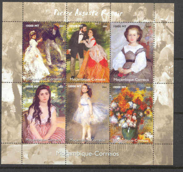 Mozambique 1731 MNH m/s Painting(Renoir) SCV5.50