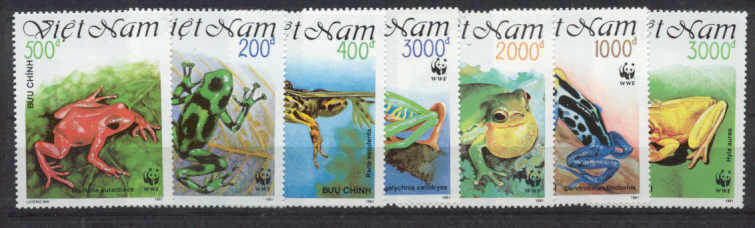 VietNam 2275-81MNH WWF-91/Frogs SCV6