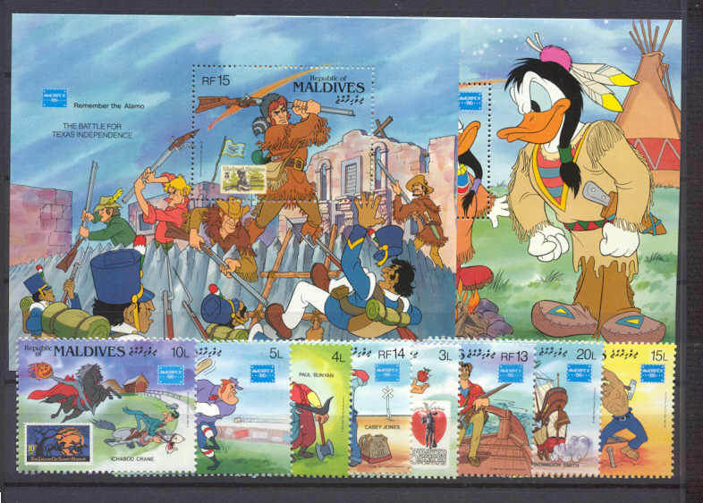 Maldives 1162-71 MNH Disney SCV37.45