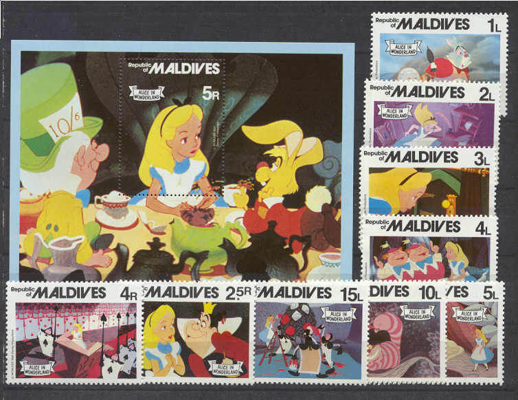 Maldives 887-96 MNH Disney SCV13.45