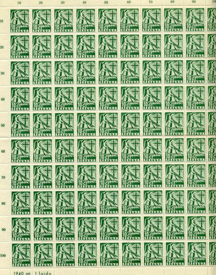 Lithuania 318/ MNH cpl. sheet of 100/SCV85