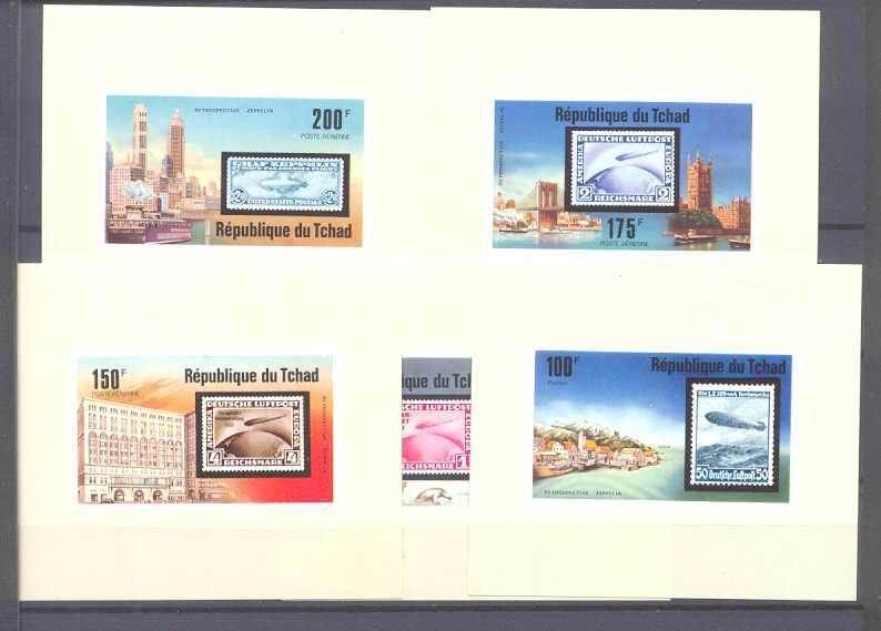 Chad 327/C206-09/ MNH s/s Zeppelins
