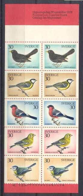 Sweden 877a MNH booklet Birds SCV8