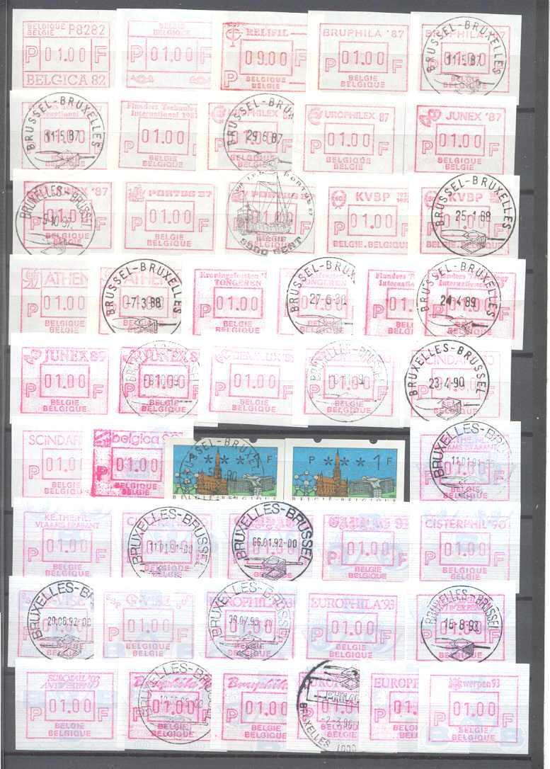 Belgium 47 mint/used frama labels