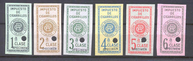 Colombia 6 mint values/ specimens