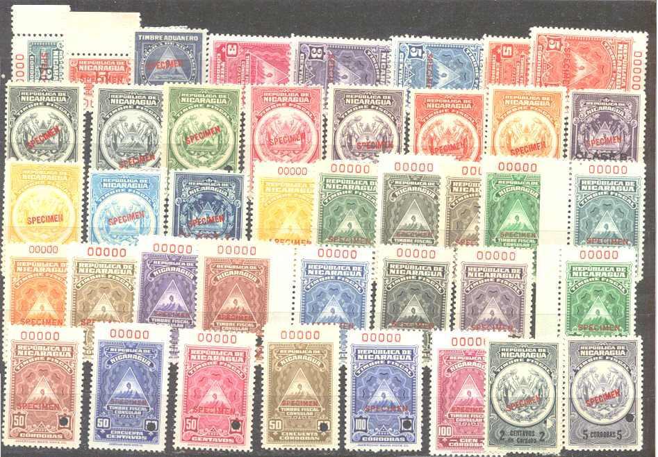 Nicaragua 41 mint values pre-1940/specimens