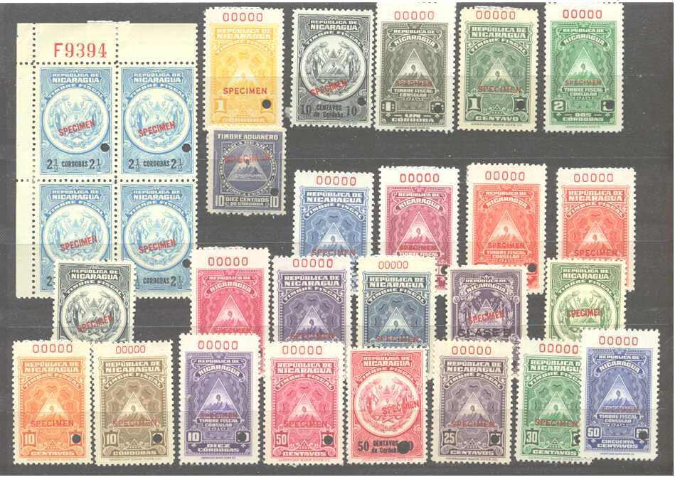 Nicaragua 28 mint values pre-1940/specimens