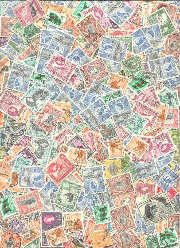 Kenya-Uganda-Tanganyika 300+ used/mint val.(5)