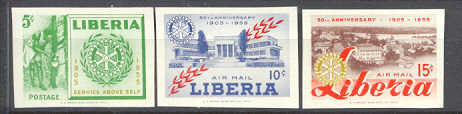 Liberia 354/C97-98 MNH imperf.Rotary