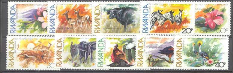 Rwanda 1112-21 MNH Animals SCV8.25